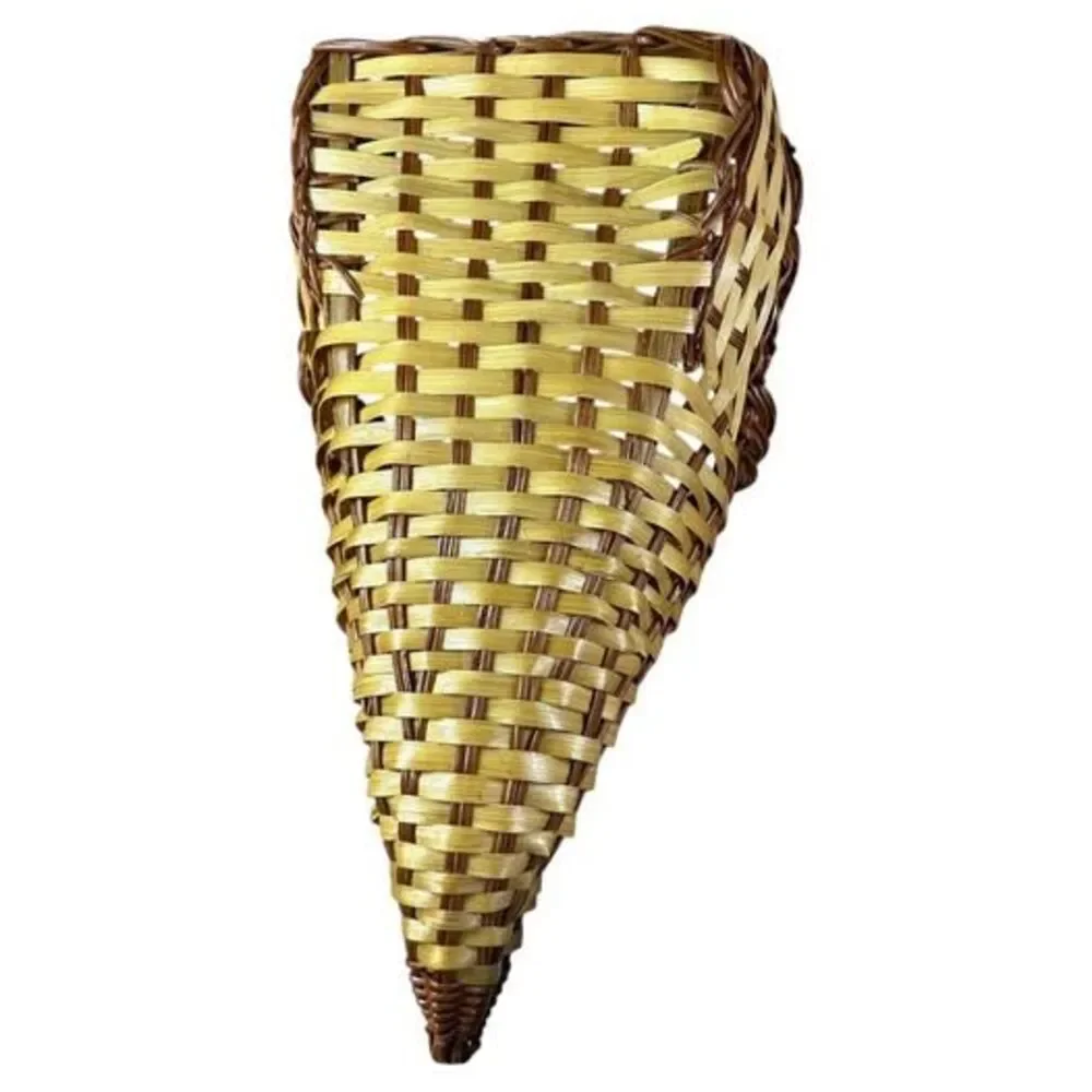 Wicker Cornucopia Basket Wall Hanging Decor